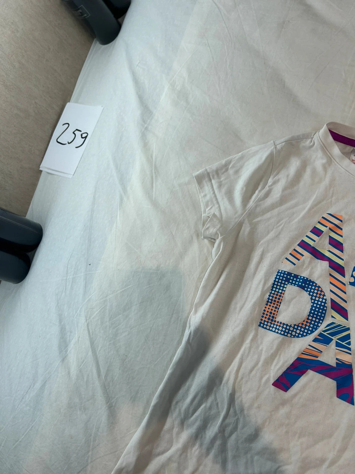 adidas printed white t-shirt size 14 years – photo 4